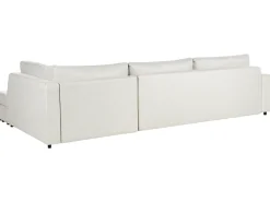 Divano letto angolare 4 posti INNVIK Tessuto Beige chiaro Lato Sinistro