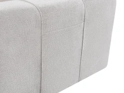 Divano letto angolare 3 posti INNVIK Tessuto Grigio chiaro con contenitore Lato destro