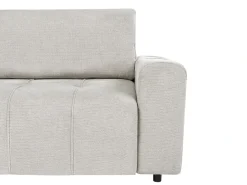 Divano letto angolare 3 posti INNVIK Tessuto Grigio chiaro con contenitore Lato destro
