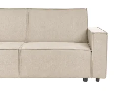 Divano letto angolare 3 posti ROMEDAL II Tessuto Beige Lato destro