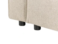Divano letto angolare 3 posti ROMEDAL II Tessuto Beige Lato destro