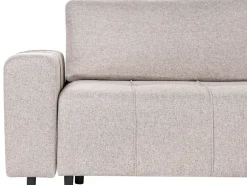 Divano letto angolare 3 posti INNVIK Tessuto Marrone chiaro con contenitore Lato Sinistro