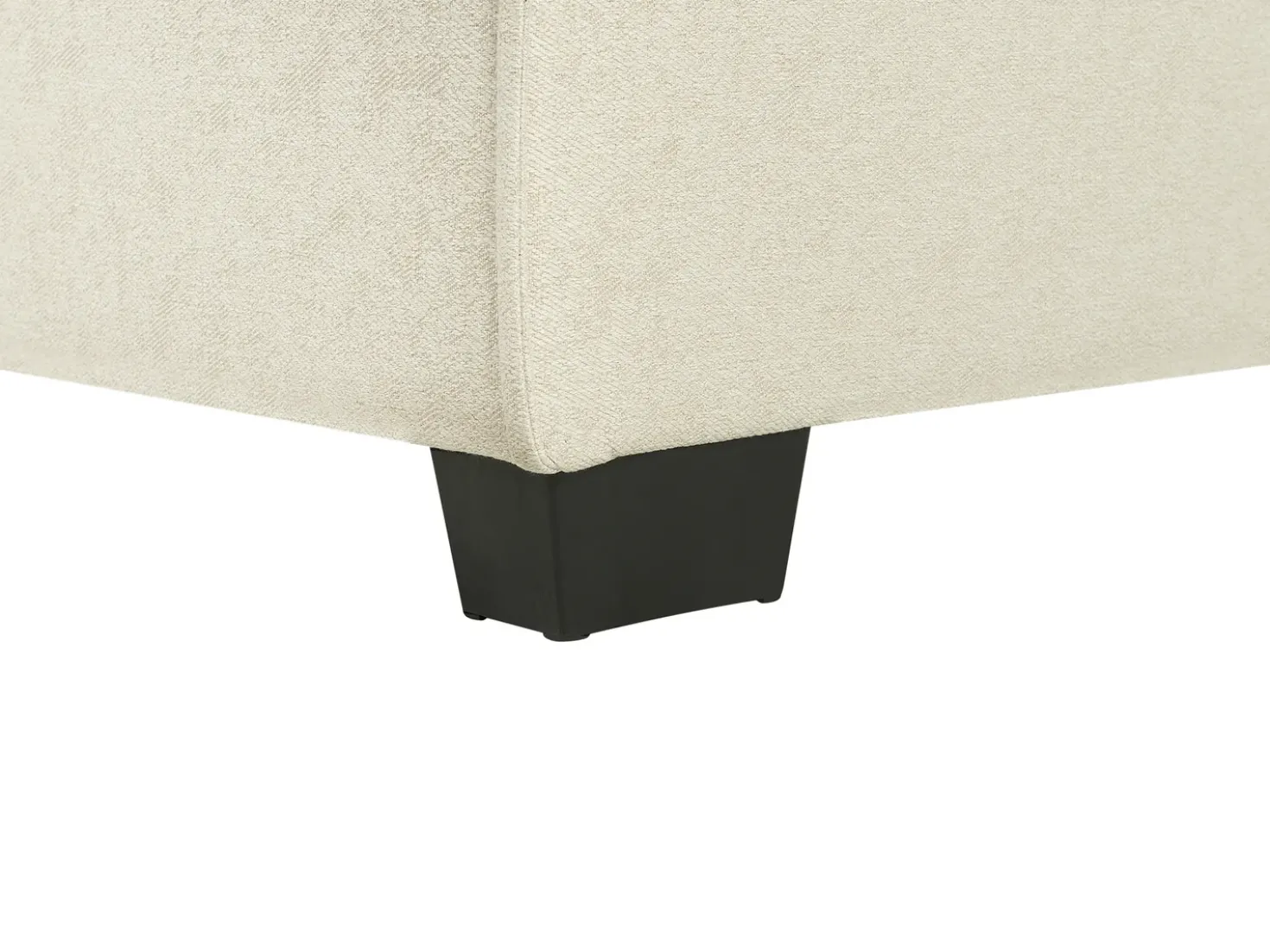 Divano letto angolare 3 posti ROMEDAL Tessuto Beige Lato Sinistro