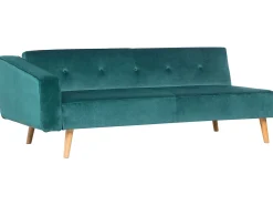 Divano letto angolare 4 posti VADSO Velluto Verde smeraldo Lato Sinistro