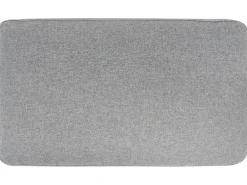 Divano letto angolare 3 posti HRISEY Lino sintetico Grigio con contenitore Lato destro
