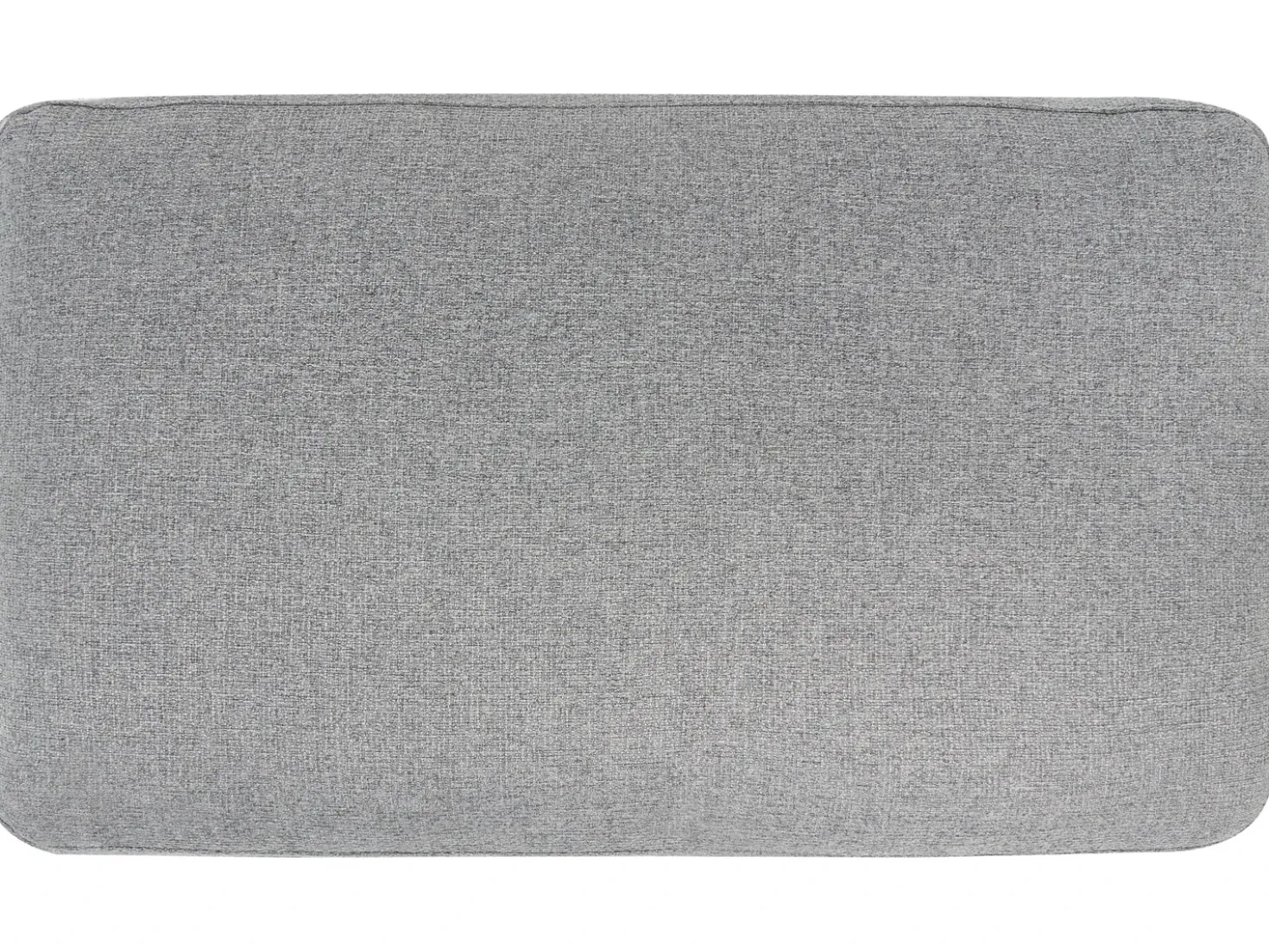 Divano letto angolare 3 posti HRISEY Lino sintetico Grigio con contenitore Lato destro