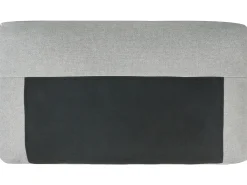 Divano letto angolare 3 posti HRISEY Lino sintetico Grigio chiaro con contenitore Lato destro