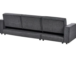Divano letto angolare 3 posti ROMEDAL II Tessuto Grigio grafite Lato destro