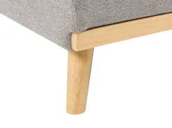 Divano letto angolare 3 posti KAARINA Tessuto Grigio Lato Sinistro