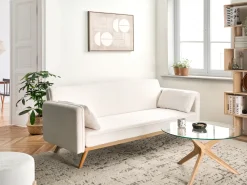 Divano letto ASAA Bouclé Bianco sporco
