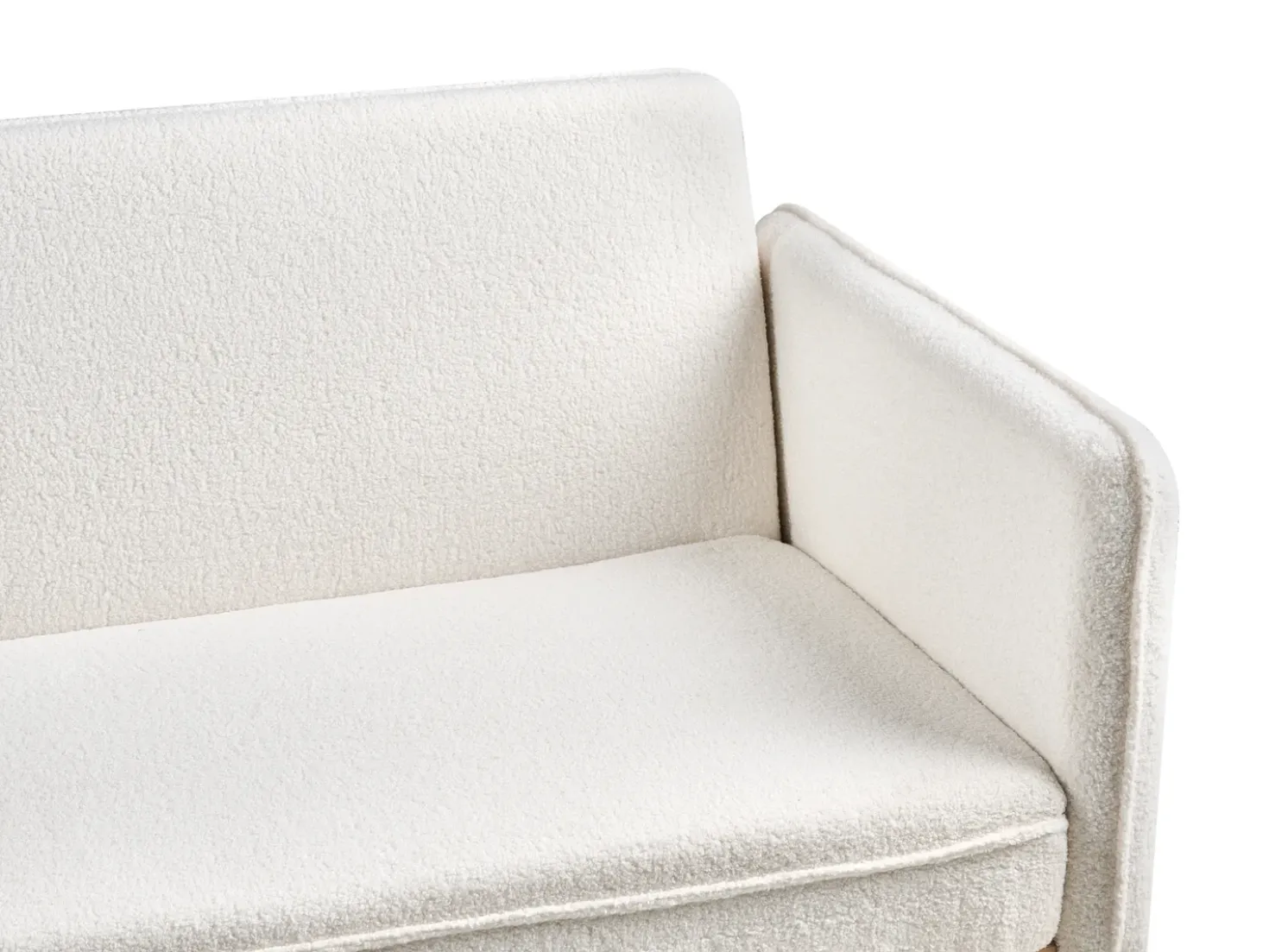 Divano letto ASAA Bouclé Bianco sporco