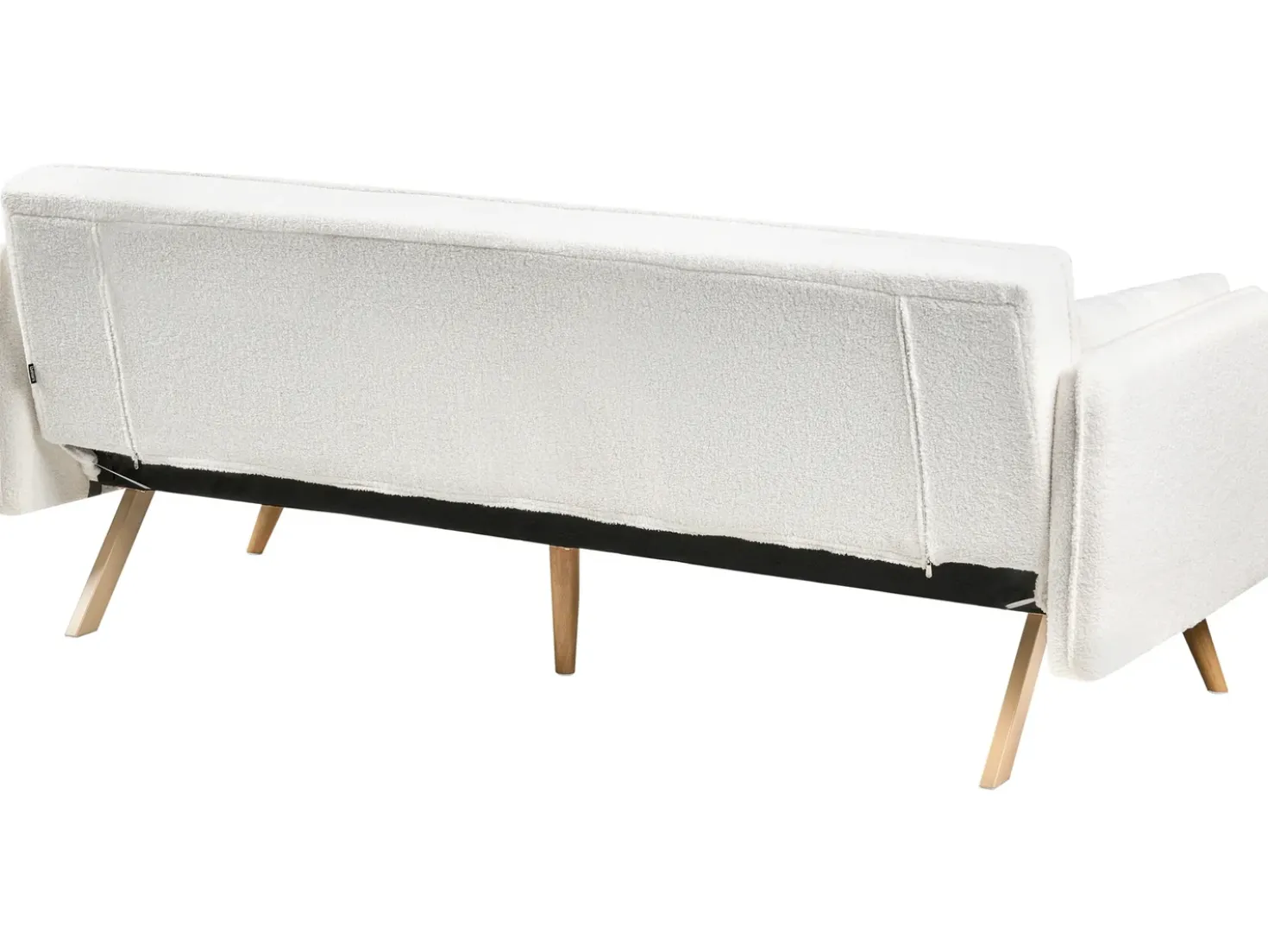 Divano letto ASAA Bouclé Bianco sporco