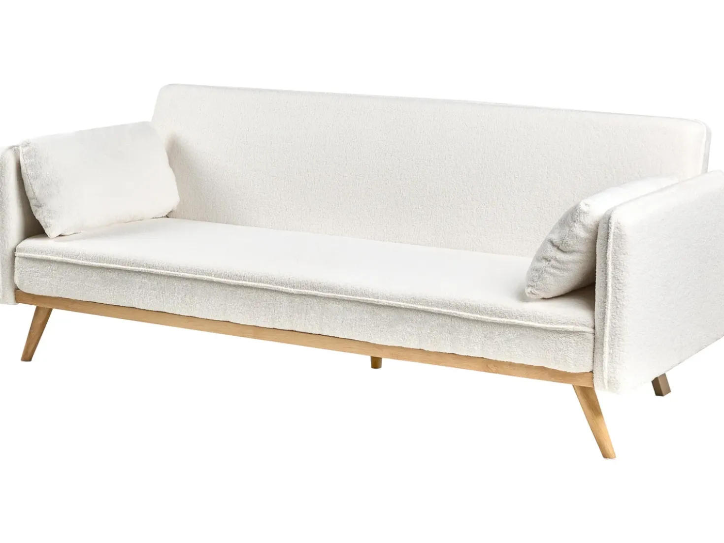 Divano letto ASAA Bouclé Bianco sporco