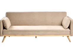 Divano letto ASAA Tessuto Marrone chiaro