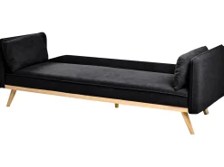 Divano letto ASAA Tessuto Nero