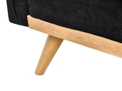 Divano letto ASAA Tessuto Nero