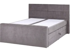 Divano letto con contenitore Tessuto ARISTOCRAT 160 x 200 cm Tortora