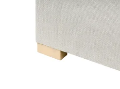 Divano letto con contenitore Tessuto ESQUIRE 180 x 200 cm Bianco sporco