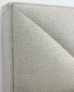 Divano letto con contenitore Tessuto ESQUIRE 180 x 200 cm Bianco sporco