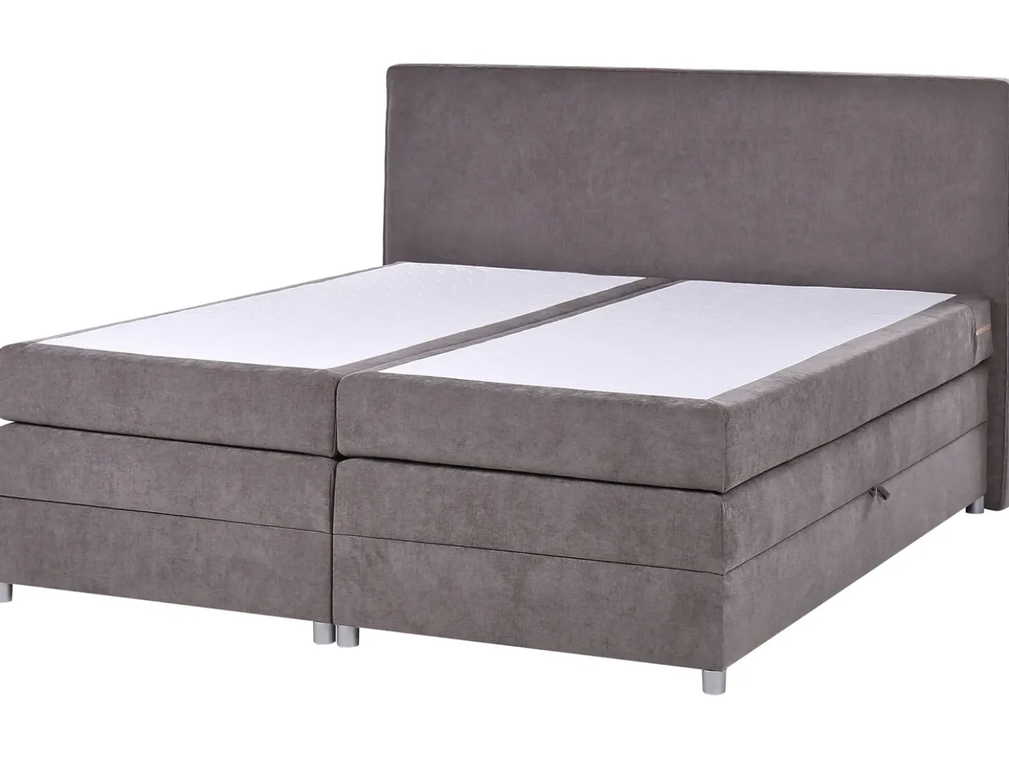 Divano letto con contenitore Tessuto MINISTER 180 x 200 cm Tortora