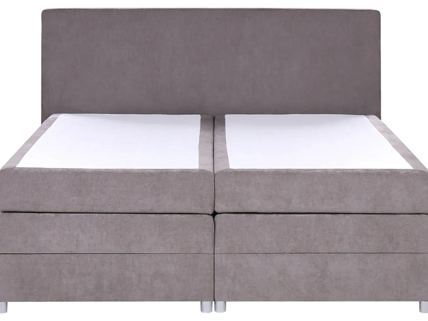 Divano letto con contenitore Tessuto MINISTER 180 x 200 cm Tortora