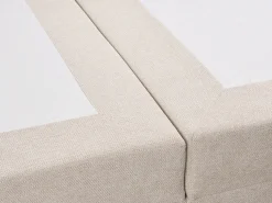 Divano letto con contenitore Tessuto CHANCELLOR 180 x 200 cm Beige chiaro