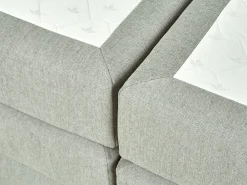 Divano letto con contenitore Tessuto DYNASTY 160 x 200 cm Grigio chiaro