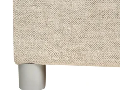 Divano letto con contenitore Tessuto MINISTER 180 x 200 cm Beige chiaro