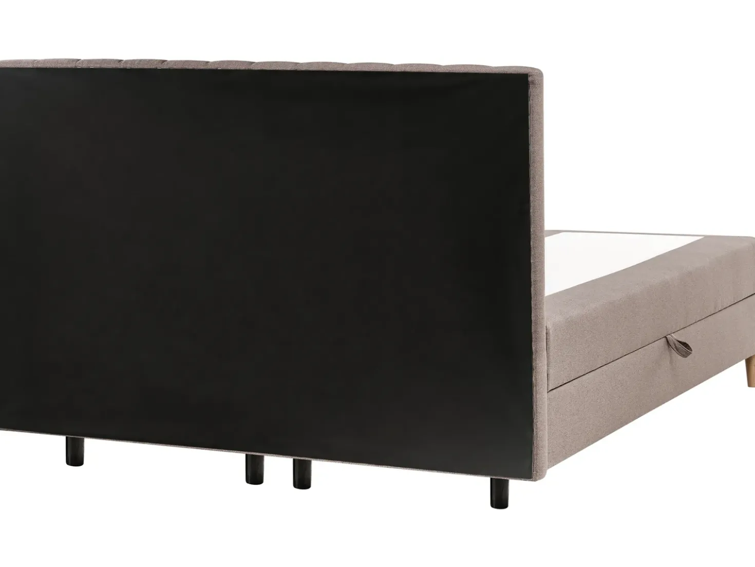 Divano letto con contenitore Tessuto OFFICER 180 x 200 cm Tortora