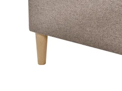 Divano letto con contenitore Tessuto OFFICER 180 x 200 cm Tortora