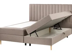 Divano letto con contenitore Tessuto OFFICER 180 x 200 cm Tortora