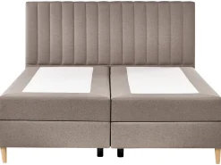 Divano letto con contenitore Tessuto OFFICER 180 x 200 cm Tortora