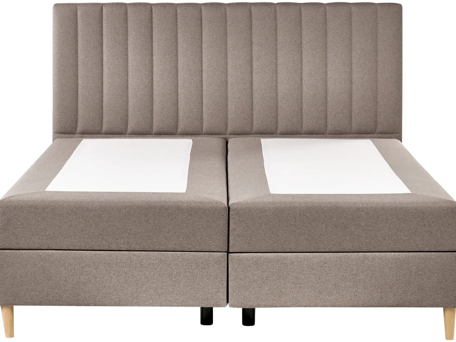 Divano letto con contenitore Tessuto OFFICER 180 x 200 cm Tortora