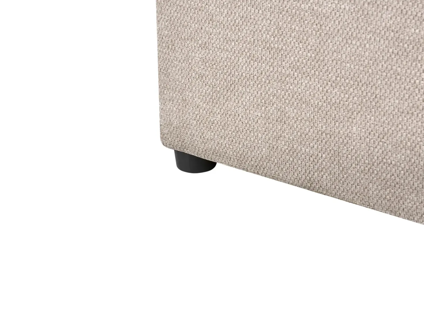 Divano letto con contenitore Tessuto CHANCELLOR 180 x 200 cm Tortora