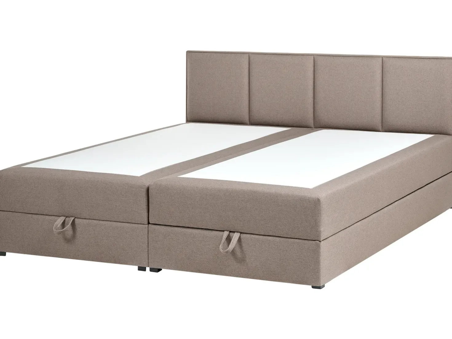 Divano letto con contenitore Tessuto BARONET 180 x 200 cm Tortora