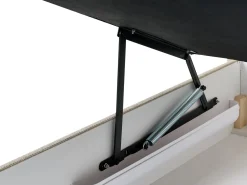 Divano letto con contenitore Tessuto MAJOR 90 x 200 cm Tortora