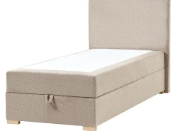 Divano letto con contenitore Tessuto MAJOR 90 x 200 cm Tortora