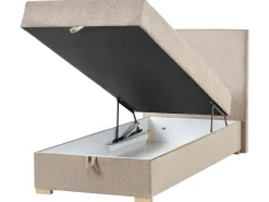 Divano letto con contenitore Tessuto MAJOR 90 x 200 cm Tortora