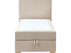 Divano letto con contenitore Tessuto MAJOR 90 x 200 cm Tortora