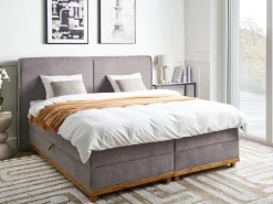 Divano letto con contenitore Tessuto DYNASTY 180 x 200 cm Tortora