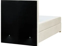 Divano letto con contenitore Tessuto MAJOR 90 x 200 cm Beige chiaro