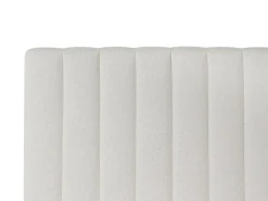 Divano letto con contenitore Tessuto OFFICER 160 x 200 cm Bianco sporco