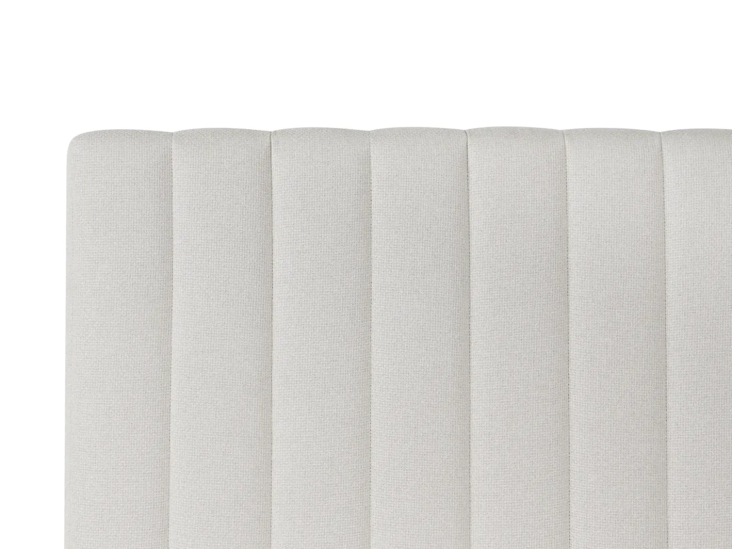 Divano letto con contenitore Tessuto OFFICER 160 x 200 cm Bianco sporco