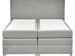 Divano letto con contenitore Tessuto MINISTER 180 x 200 cm Grigio chiaro