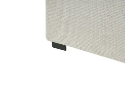 Divano letto con contenitore Tessuto BARONET 180 x 200 cm Bianco sporco