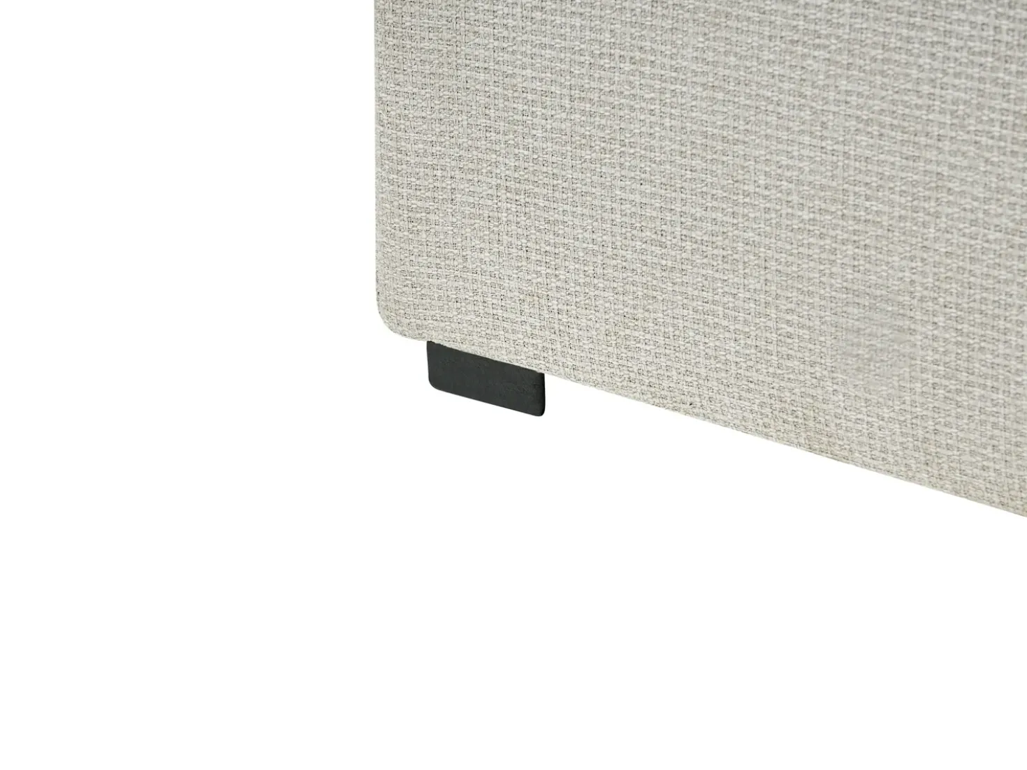 Divano letto con contenitore Tessuto BARONET 180 x 200 cm Bianco sporco