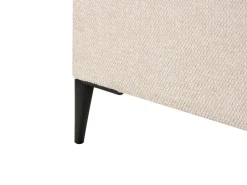 Divano letto con contenitore Tessuto REGENT 180 x 200 cm Beige chiaro