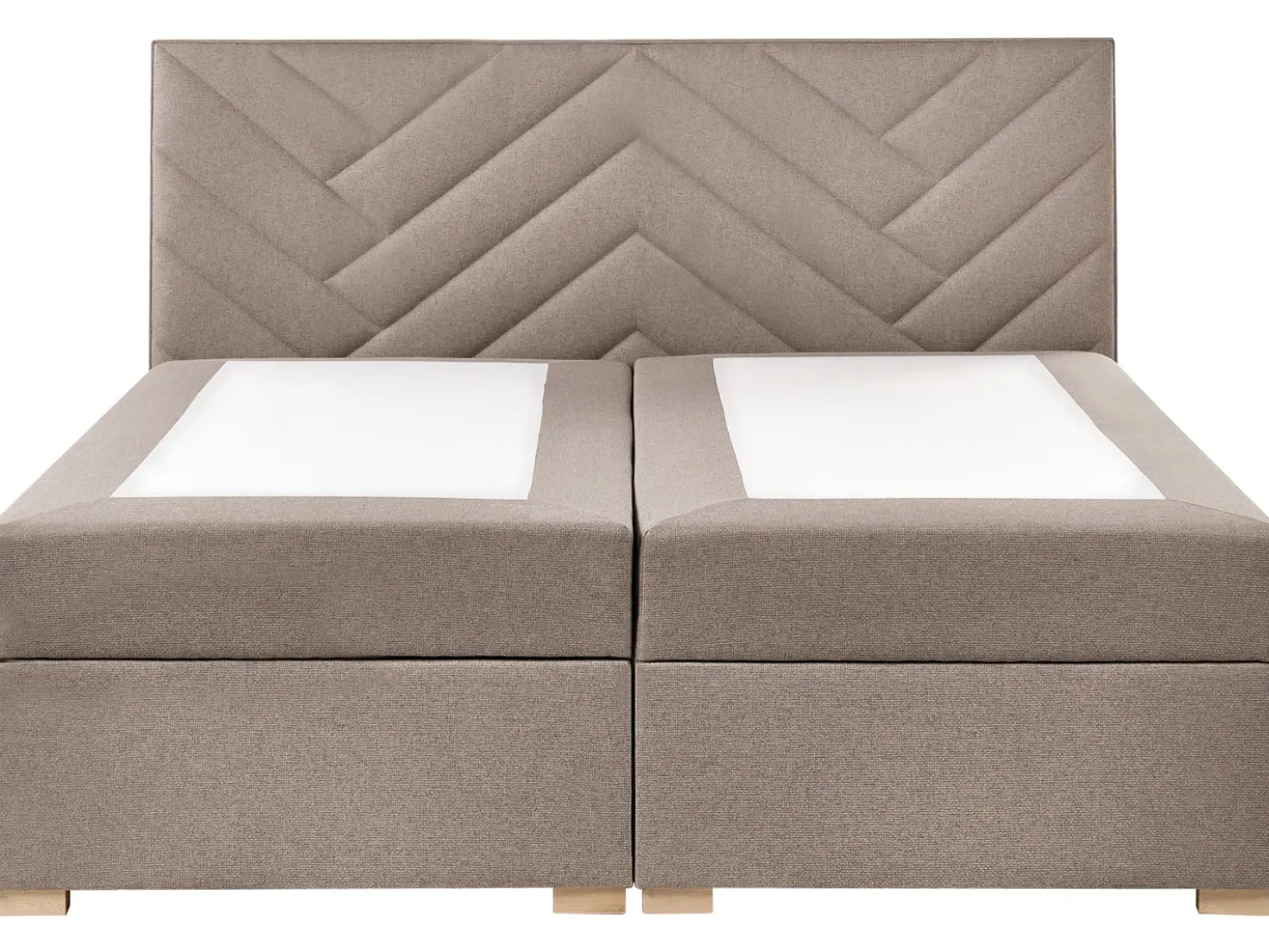 Divano letto con contenitore Tessuto ESQUIRE 180 x 200 cm Tortora