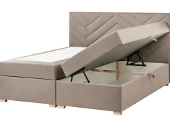 Divano letto con contenitore Tessuto ESQUIRE 180 x 200 cm Tortora