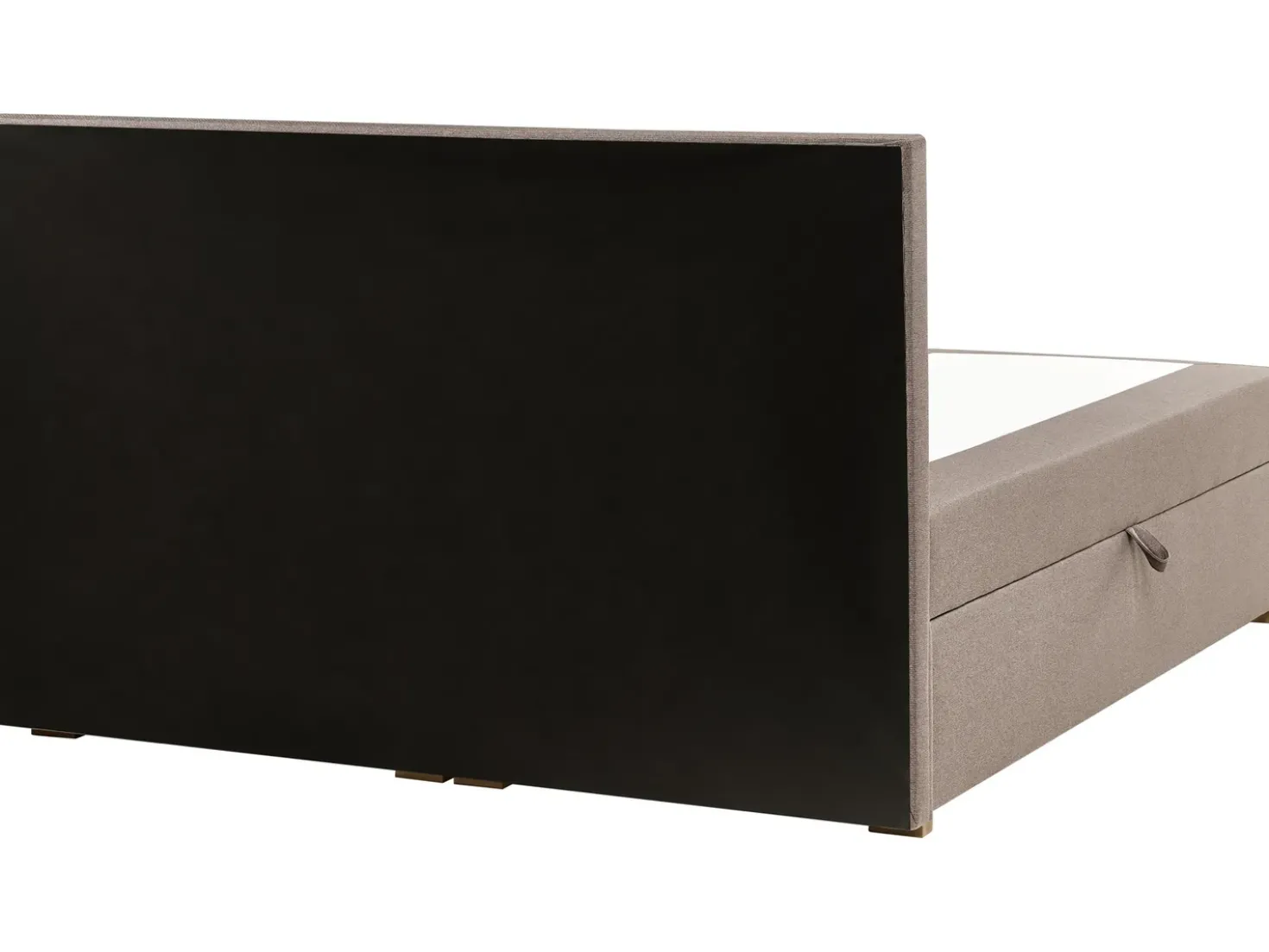 Divano letto con contenitore Tessuto ESQUIRE 180 x 200 cm Tortora